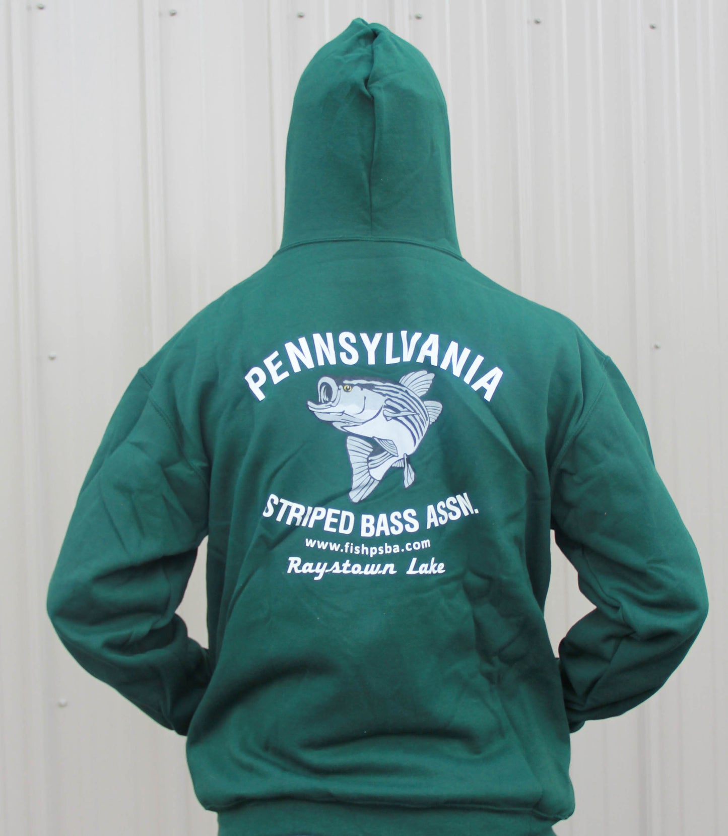PA Striped Bass Association Zip front Hooded Sweatshirt