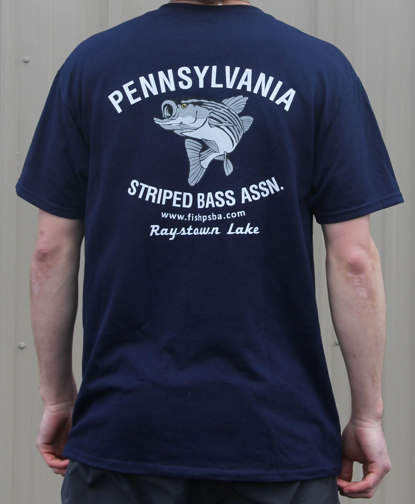 Pa Striped Bass Short Sleeve Pocket T-shirt
